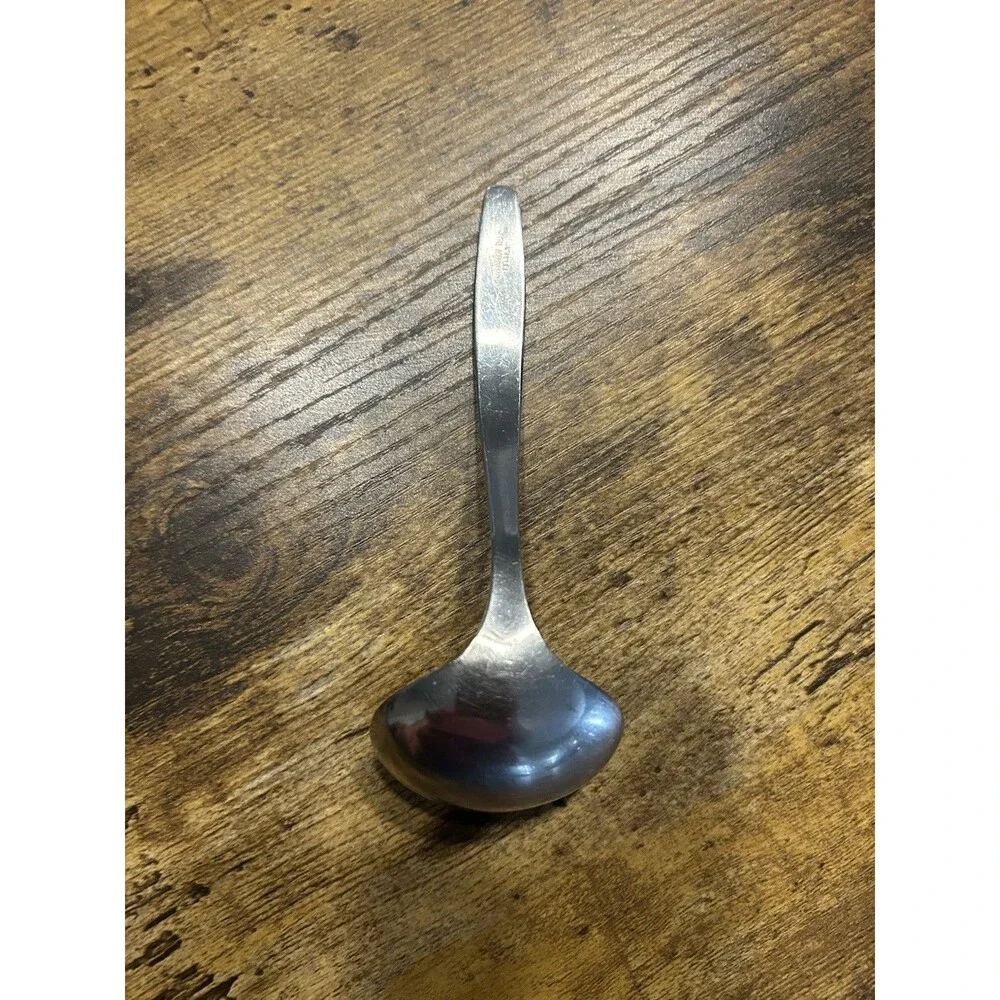 Vintage Pintinox Italy 18/10 Stainless Steel Round Cream Soup Spoon Ladle